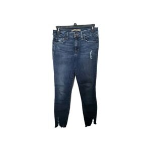 Joe's Jeans Skinny Ankle Jeans Women's Sz 26 Laila Medium Wash Distressed Denim